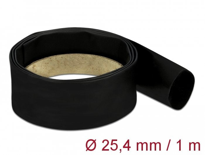 Delock 20663 Tubo Termorretráctil 1M X 25,4MM Black