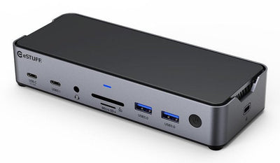 Estuff GLB232006 Base Laptop And Replicador Ports Alámbrico USB 3.2 Gen 1 (3.1 Gen 1) Type-c Aluminium Black — image 1