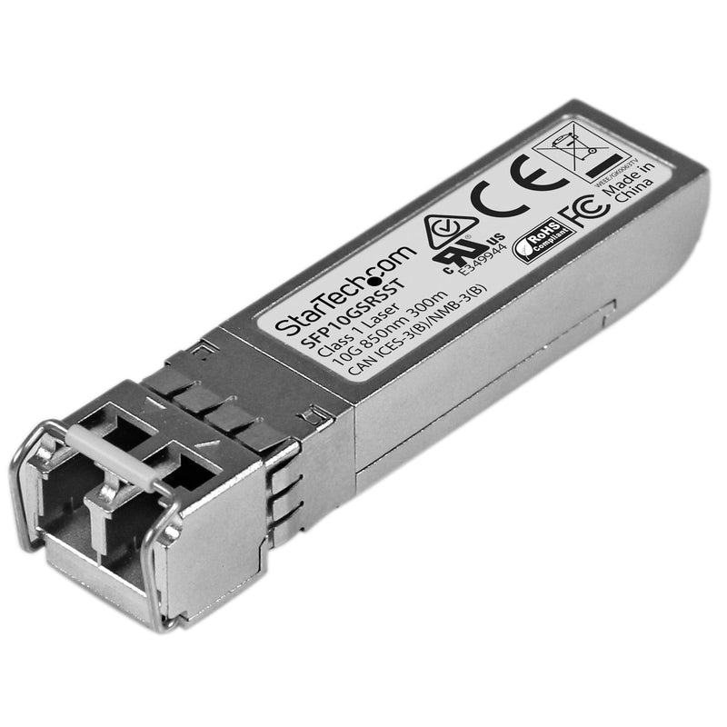StarTech.com Transceptor Fibre Sfp + 10GB 10GBASE-SR Compatible Cisco SFP-10G-SR-S Mini Gbic Multimode Lc 300M