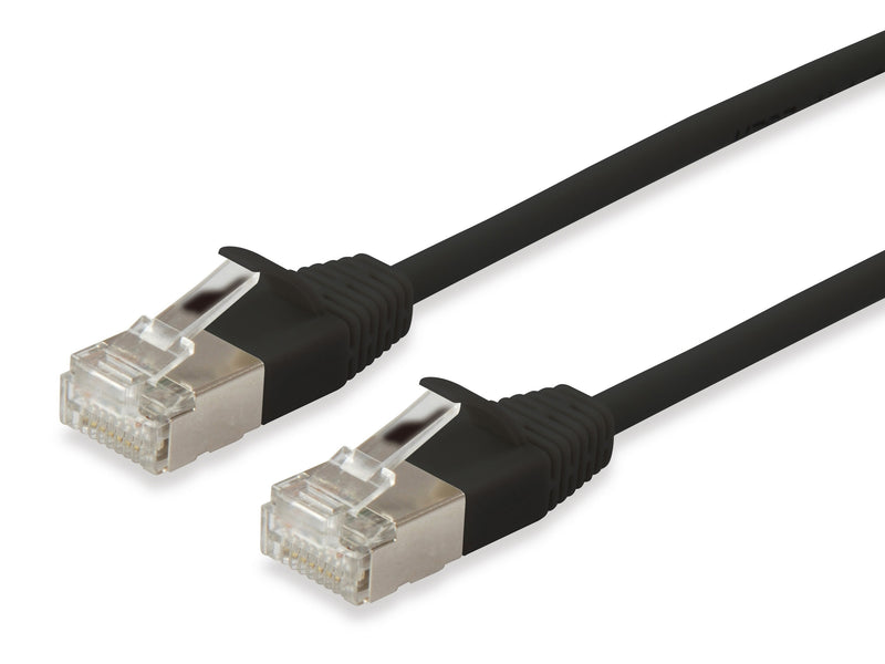 Equip Network Cable CAT.6A F/FTP 2x RJ45 1.00M Sw Slim Lszh