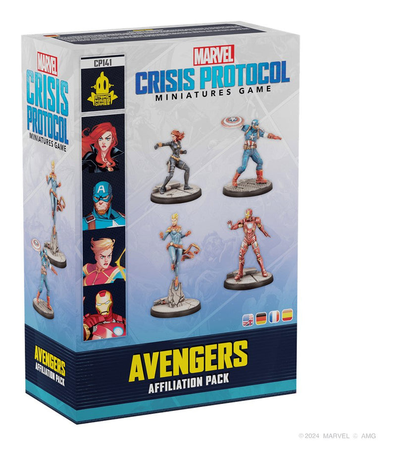 Set Of Desk Marvel Crisis Protocol Avengers Affiliation Pack Edad Recomendada 14 Years