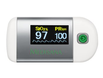 Medisana Pm 100 Monitor Ritmo Cardiaco Dedo Silver White — image 1