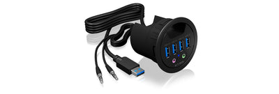 Icy Box USB 3.0 Hub Desk 4 Ports IB-HUB1403A, 4XUSB3.0 — image 1