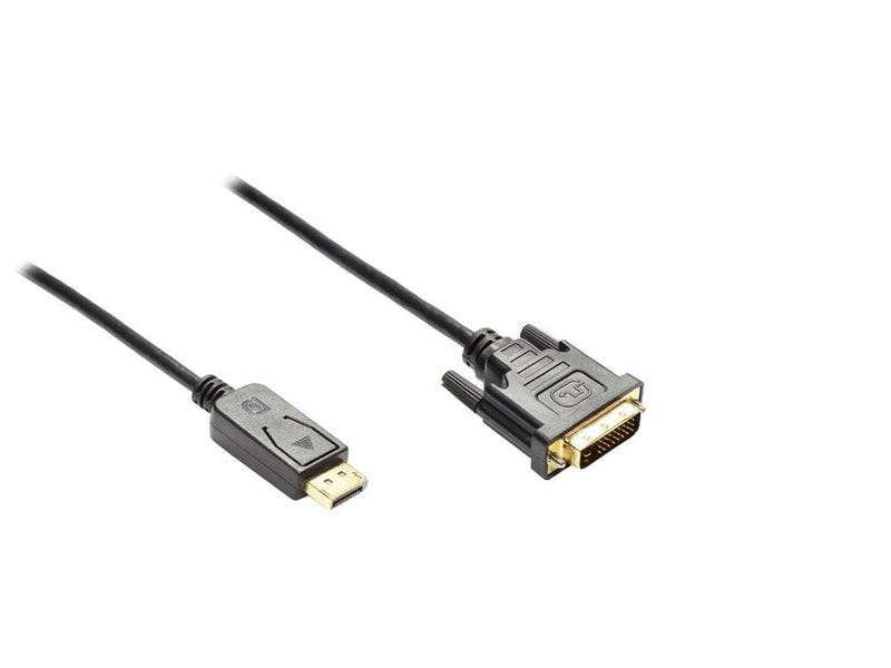 Alcasa DP - DVI-d 5M DisplayPort Black