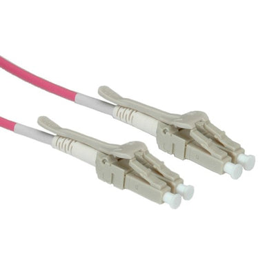 Roline Lwl-cable 50 125UM OM4 Lc Low-loss-stecker Fr Hohe Dichte Violett 0,5M — image 1