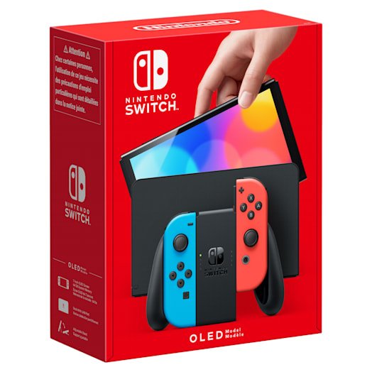 Nintendo Switch Version OLED Blue Neón Red Neón Includes Base 2 Controllers Joy- With