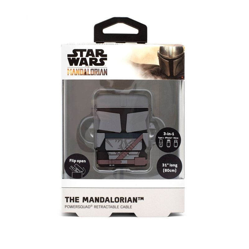 Cable Retractable Powersquad Flip The Mandalorian 3 1 Lightning/Micro/USB-C