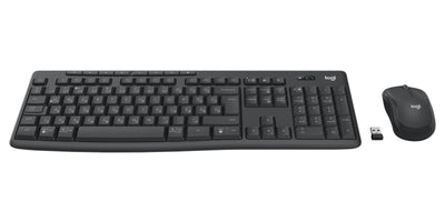 Logitech Keyboard Húngaro + Mouse MK370 Combo For Business RF Wireless + Bluetooth Qwertz Graphite — image 1