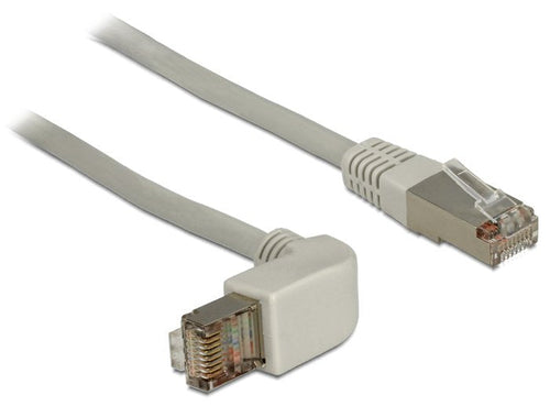 Delock Network Cable Gewinkelt RJ45 S MP CAT.6A 0.50M Grey — image 1