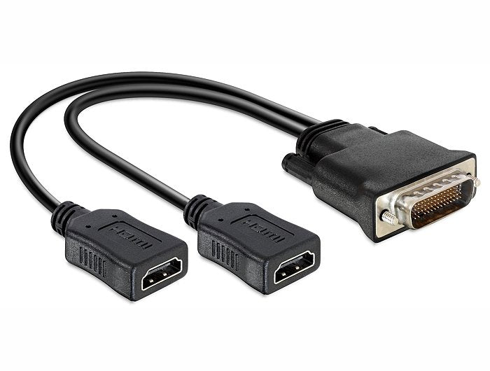 Delock Adapter DMS-59 2x HDMI 25CM Black