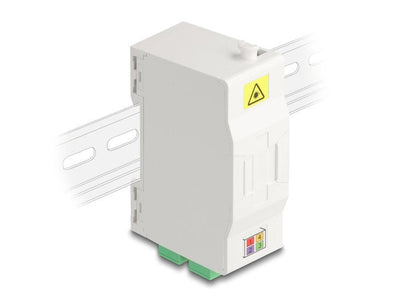 Delock 88097 Box Of Connection Fibre Optic Carril Din With Stand Empalme And 4 X Acoplador Sc Simplex — image 1
