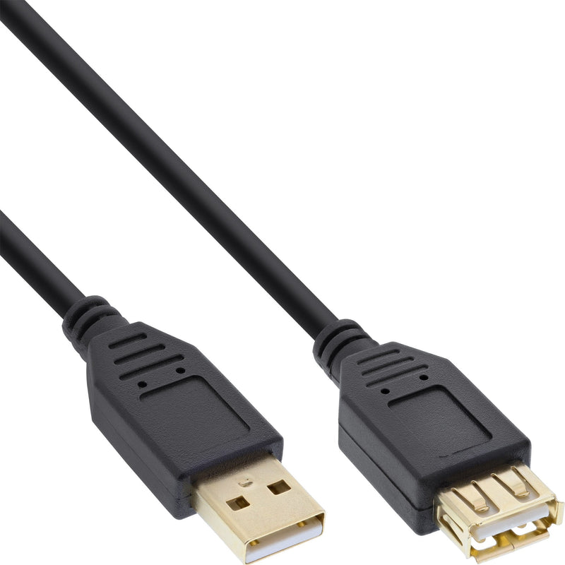 Inline Cable Extensión USB 2.0 Type a Male a Female Black 3M