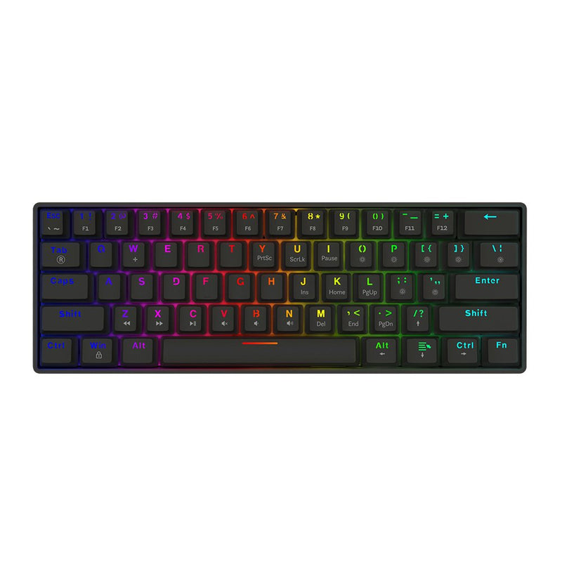 Savio Blackout X2 Network Keyboard Set USB QWERTY Internacional Ee.uu. Black