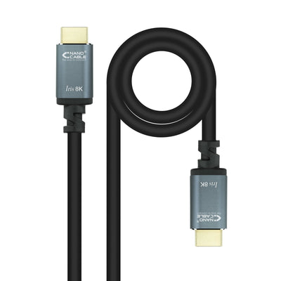 Nanocable HDMI Cable 2.1 Iris 8K Male a HDMI 2.1 Iris 8K Male 1M - Black — image 1