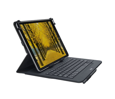 Logitech Italian Universal Folio 9-10 Inch Tablets Black Bluetooth QWERTY — image 1