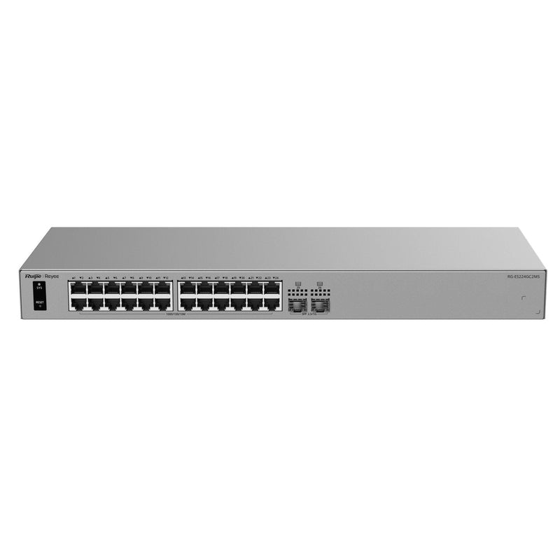 Ruijie Switch Gestionable L2 RG-ES224GC2MS 26P 24x RJ45 GB 2XSFP 2.5GE Gestion Nube