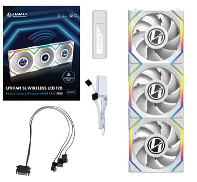 Lian Li Fan 120X120 Unifan Sl Wireless LCD White — image 1