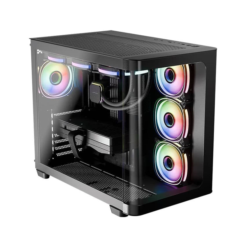 Lc-power LC-8001B-ON Housing Computer Midi Tower Black