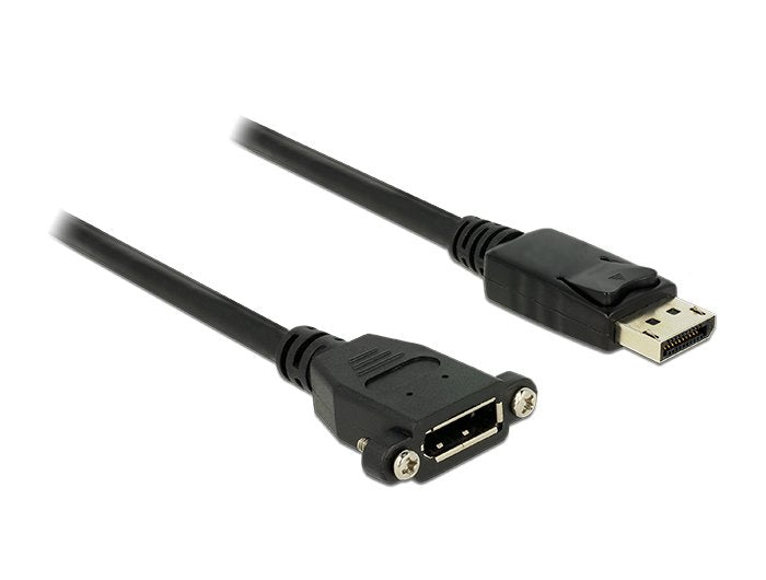 Delock Cable DisplayPort 1M M/H Black