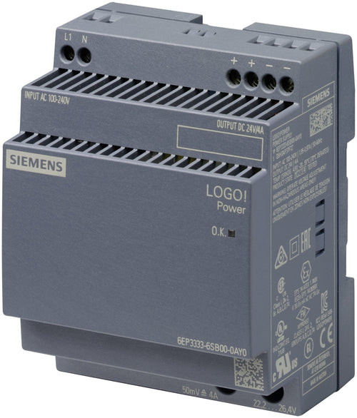 Siemens 6EP33336SB000AY0 Logo!power 24V 4A Geregelte Power Supply — image 1