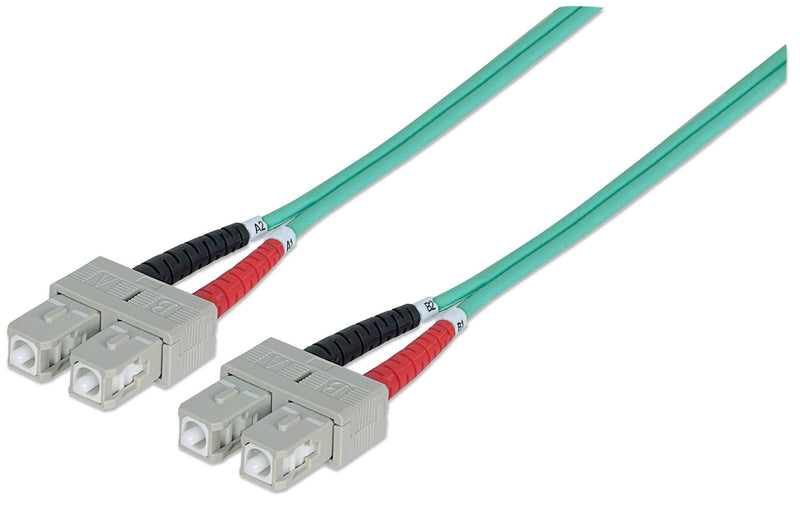 Intellinet 751025 Cable Fibre Optic 1M OM3 Sc Aqua