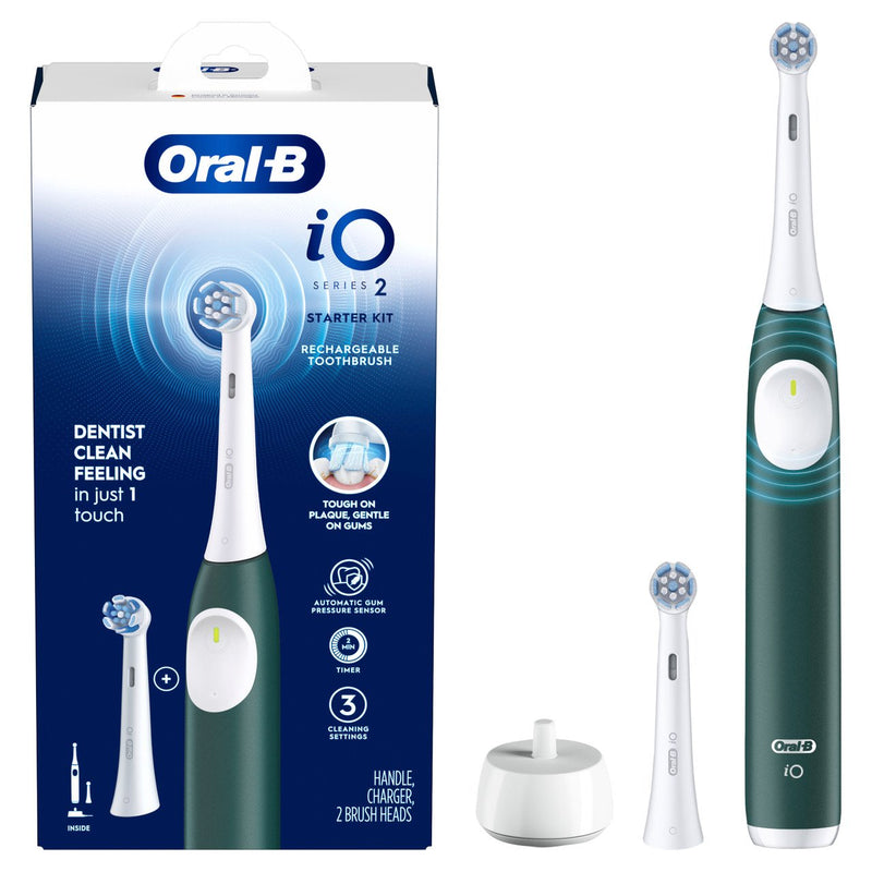 Brush Teeth Braun Oral-b Io Series 2 With Case Travel Forest Green, Eléctrico Green Oscuro/White 8700216615204