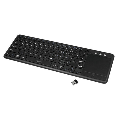 Logilink Keyboard German ID0188 RF Wireless Touchpad Qwertz Black — image 1