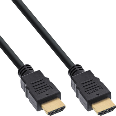 Inline® HDMI Cable HDMI High Speed With Ethernet, Male / Male, Black 3M — image 1