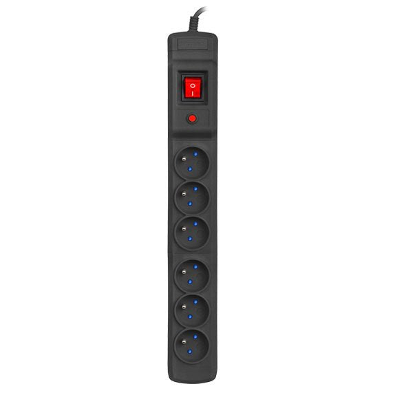 Armac Multi M6 Protection Contra Sobretensiones (6 Salidas) 2,5M Black