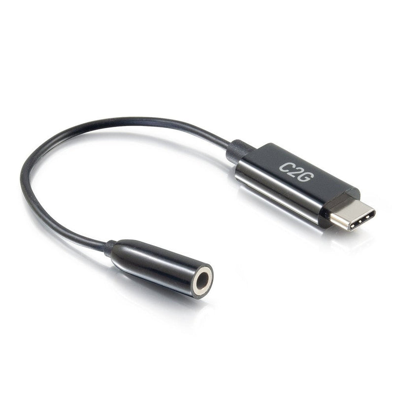 C2G USB C To 3.5MM Audio Adapter USB C To Aux USB Cable C To Headphone Jack USB-C a Adapter Connection Headpho