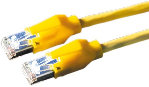 Dtwyler Network Cable CAT.6 (class e) S FTP, Cu 7702 Flex Lsoh, Hirose TM21, Yellow 5M