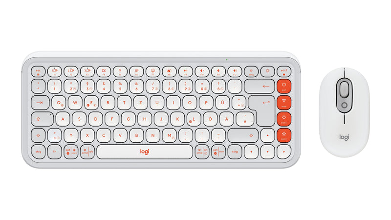 Logitech 920-013107 Keyboard Mouse Included Universal Bluetooth Qwertz German White