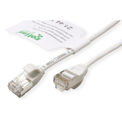 Roline Green U FTP Network Cable CAT.6A (class Ea), Lsoh, Slim, White 0,5M — image 1
