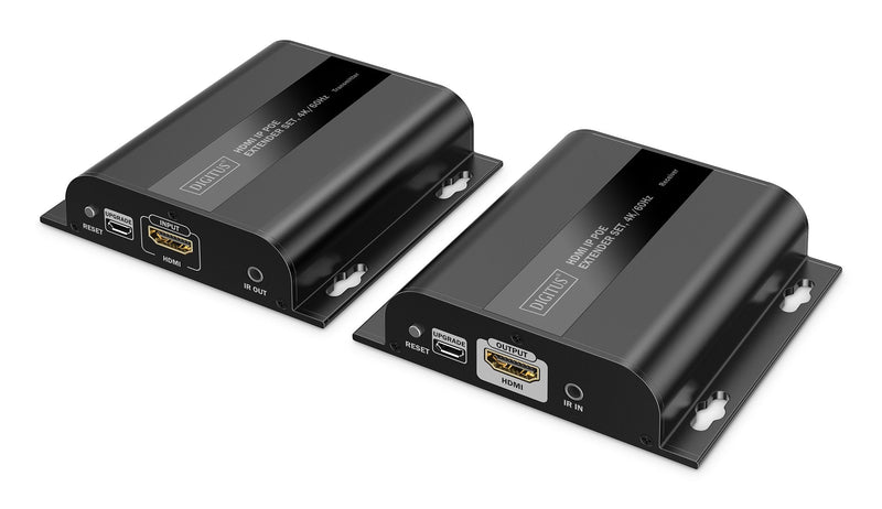 Digitus HDMI IP Extender Set 4K 60HZ 120 200M PoE One-to-many Cat Black
