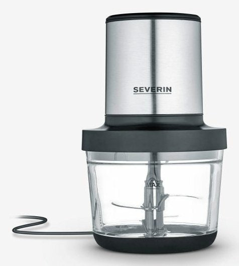 Severin Km 3867 Chopper Eléctrica Alimentos 1 L 400W Black Silver Transparent