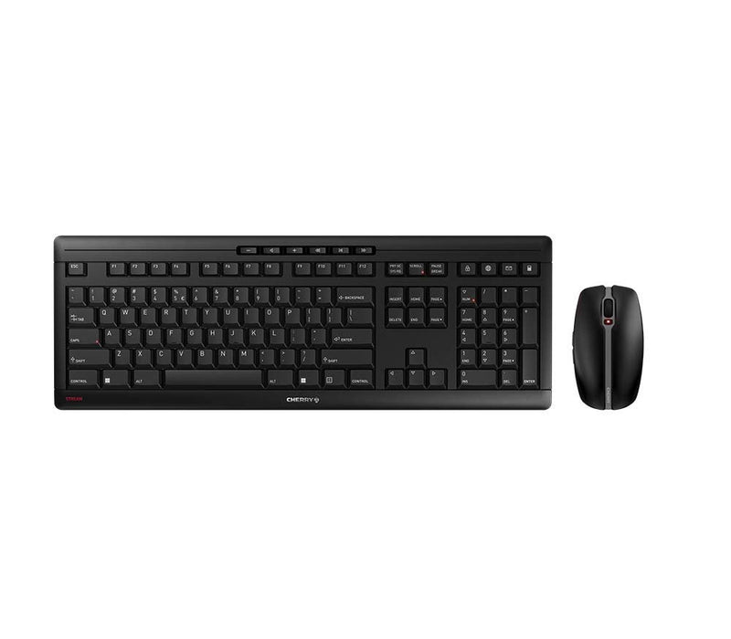 Cherry Stream Desktop Set de Teclado Y Inalámbrico Ratón 2.4GHZ English Switch Cherry Sx Negro