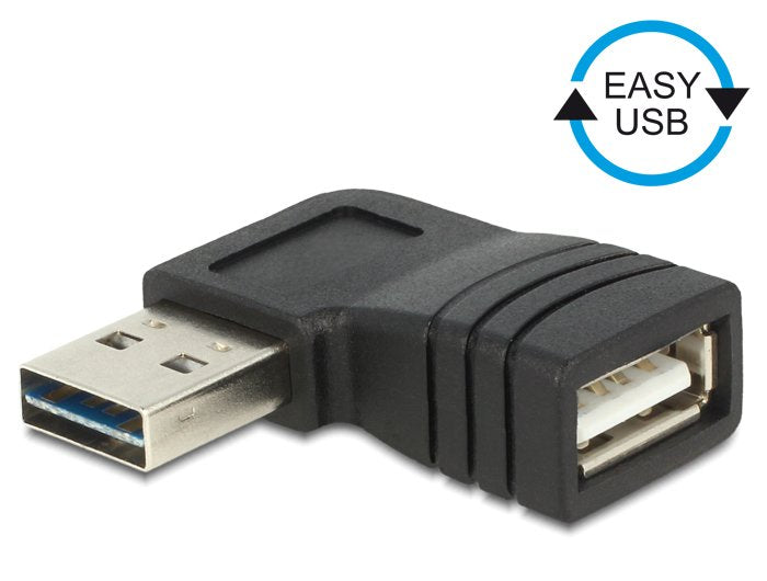 Delock Adapter Easy-USB 2.0-A Male USB 2.0-A Female Angular