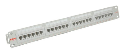 Roline KAT.5E Class D 48,26CM 19PULGADAS-PATCHPANEL 24 Ports UTP Grey — image 1