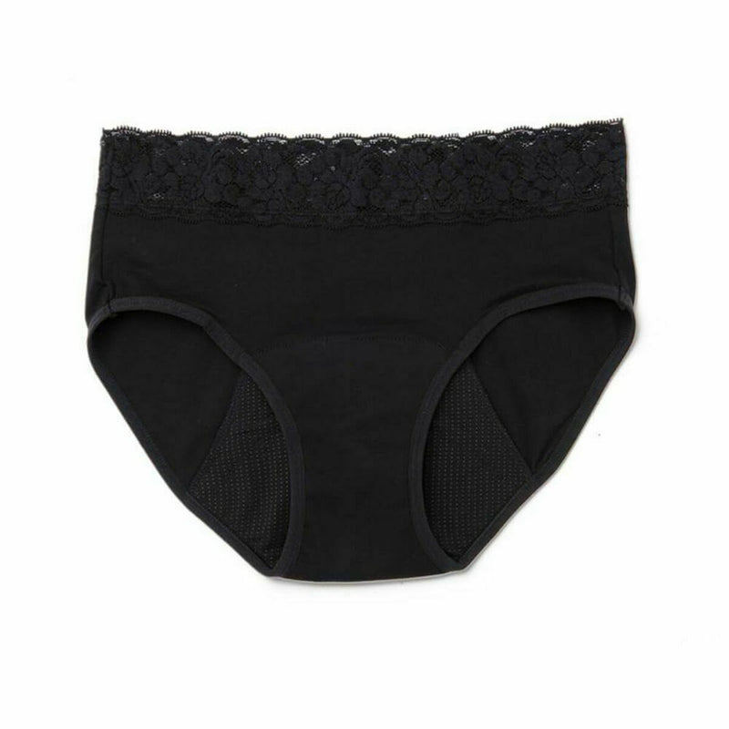 Menstrual panties Platanomelón PM666-1 Black Lace