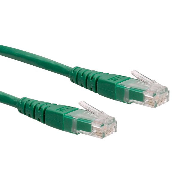 Roline 21.15.1553 Network Cable Green 3M CAT.6 U/UTP [UTP] (Roline CAT.6 UTP Cu Ethernet Cable Green 3M)