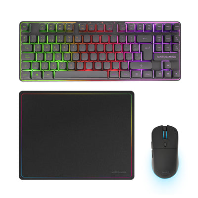 Mars Gaming Pack Gaming Mcpwtkl Wireless Keyboard + Wireless Mouse + Mouse Pad — image 1