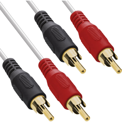 Inline Cable Audio 2X Rca Male a Male White/Gold 5M — image 1