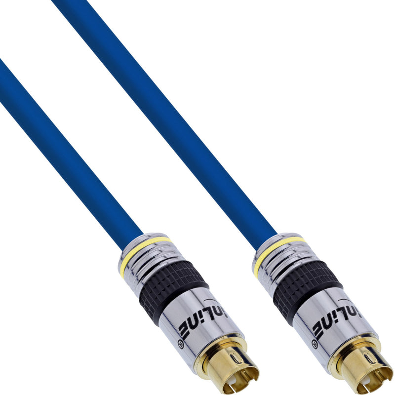 Inline Cable Video S-vhs Premium Mini Din 4 Pines Male a Male 3M