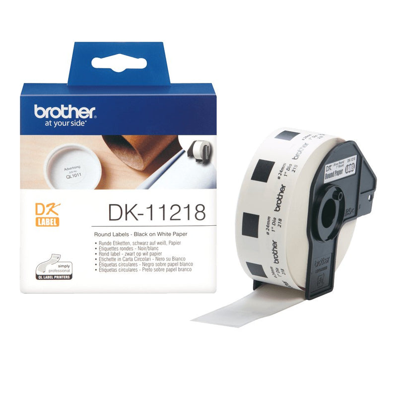 Brother Labels Termicas Redondas DK11218 24MM X 24MM 1000 Labels