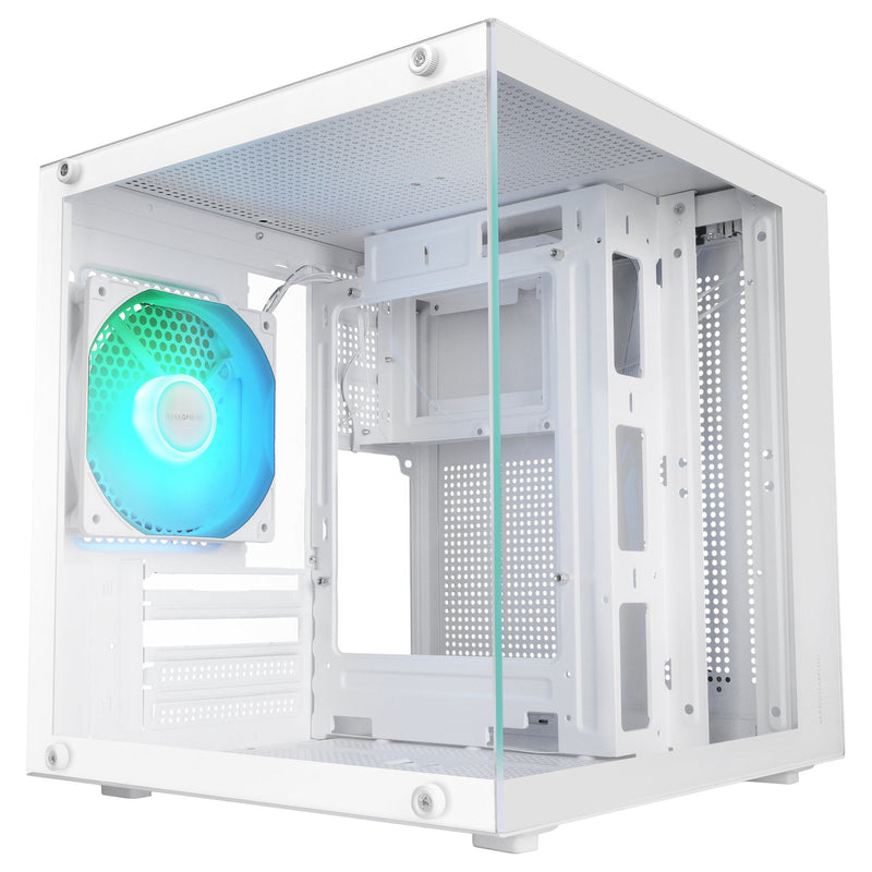 Mars Gaming Box Minitorre microATX Mccube White Box microATX / 1×3.5' HDD + 2×2.5' SSD / 1×ARGB / Up To 5×120M