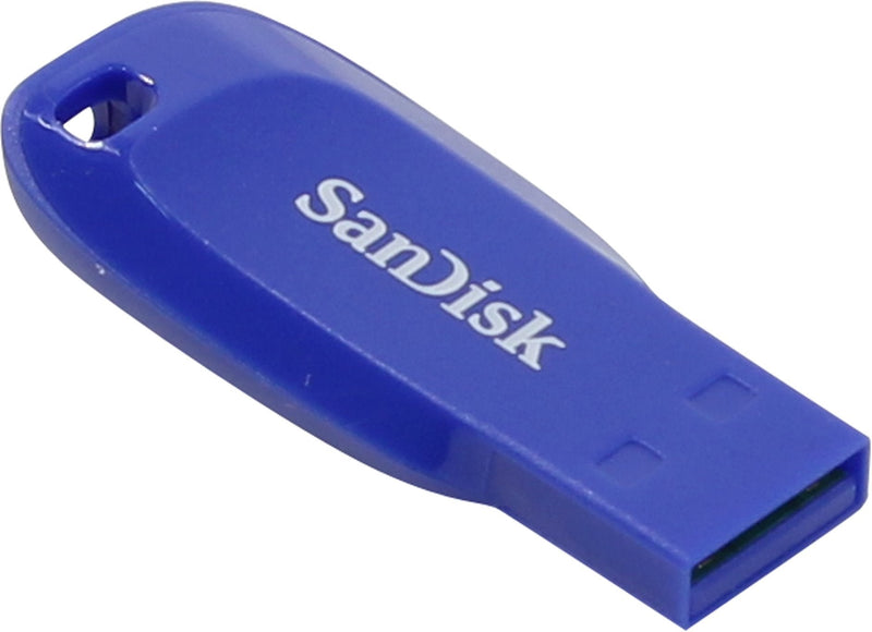 SanDisk USB Flash Drive Cruzer Blade 64GB USB 2.0 Blue Elctrico
