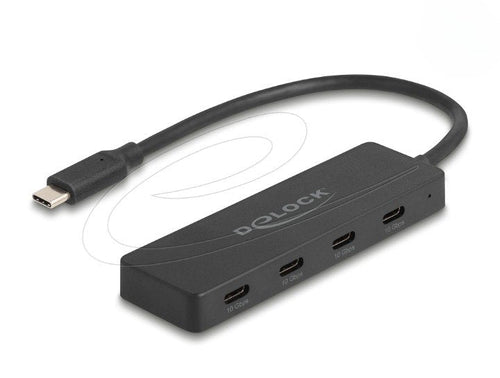 USB 10Gbps USB Type-c™ Hub With 4 X USB Type-c™ Connector Female Black — image 1
