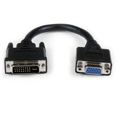 StarTech Adapter Converter DVI-i a VGA M/H 0.20M Black DVIVGAMF8IN — image 1
