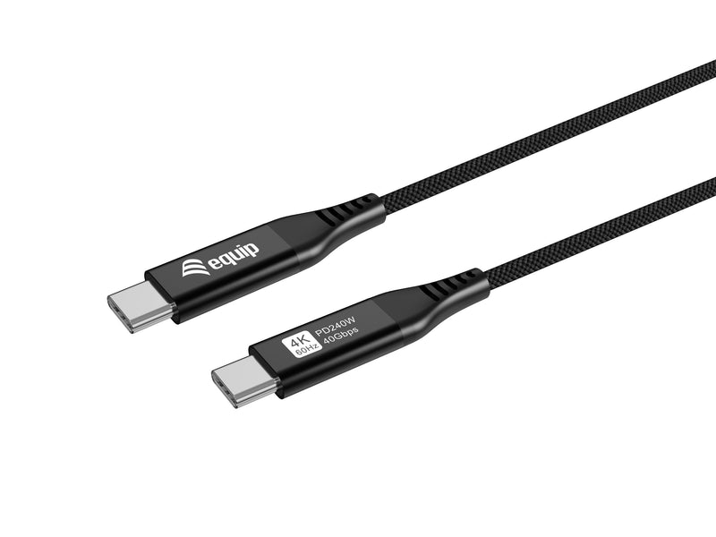 Equip USB Cable -C4.0-C Slim PD240W M 1.20M Black