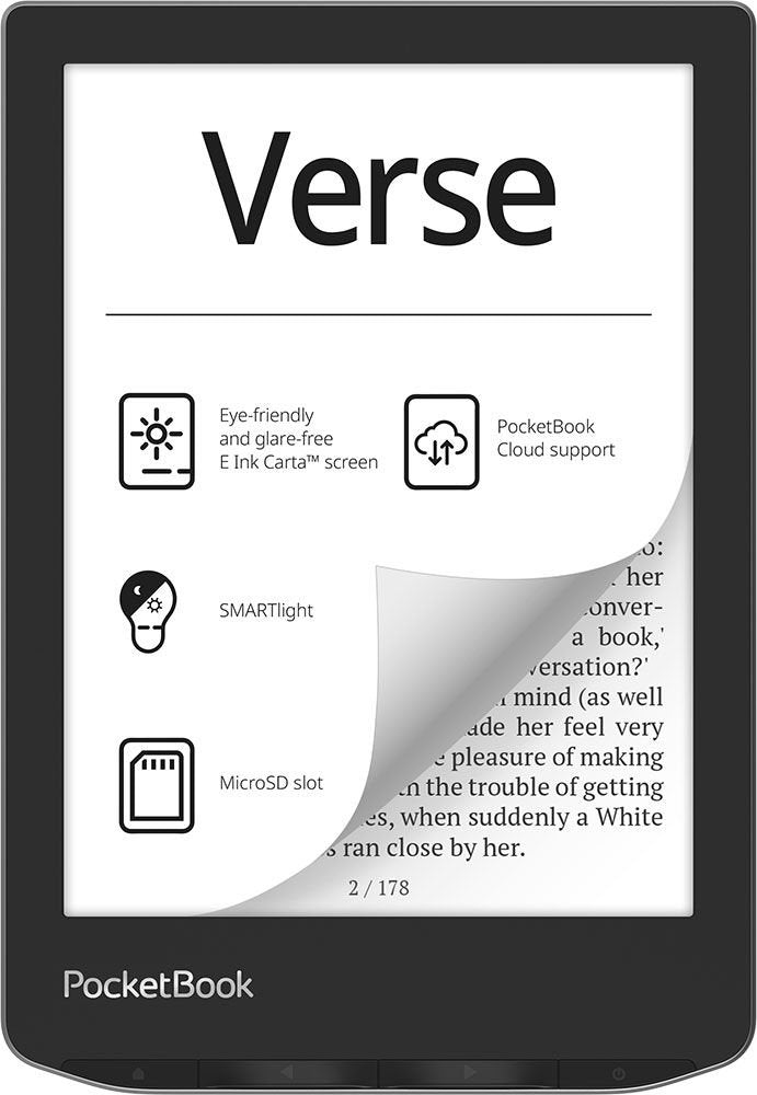Pocketbook E-reader Ebook Verse 6 8GB Grey Niebla Mist Grey